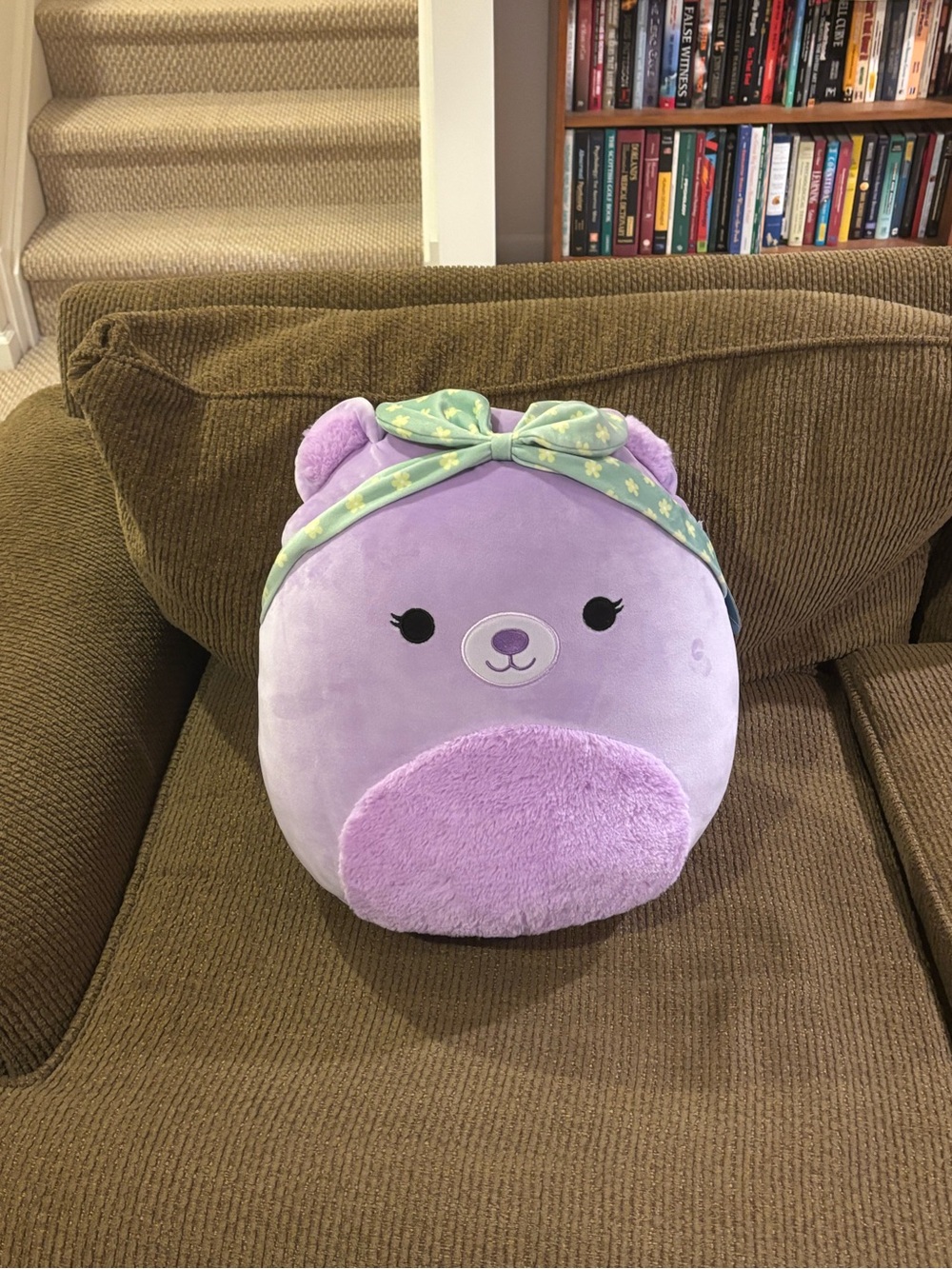 Squishmallows Purple Bear Headband Plush
